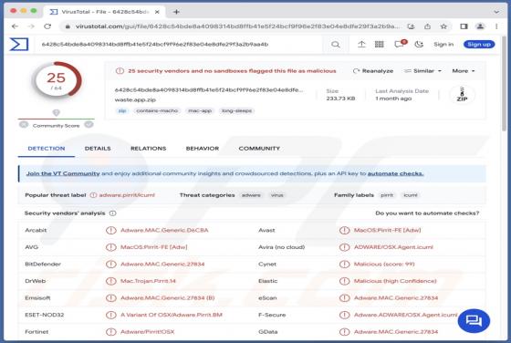 Waste.app Adware (Mac)