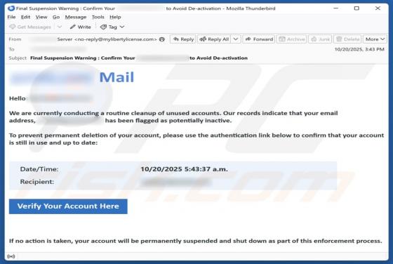Routine Cleanup Of Unused Accounts Email Truffa