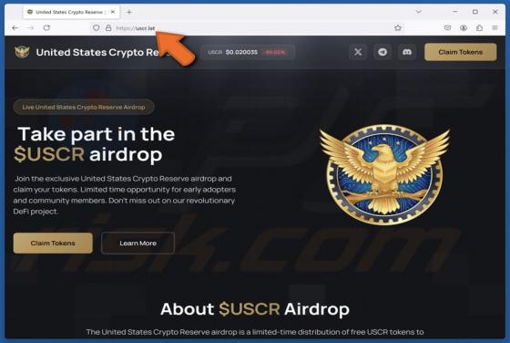 United States Crypto Reserve ($USCR) Airdrop Truffa