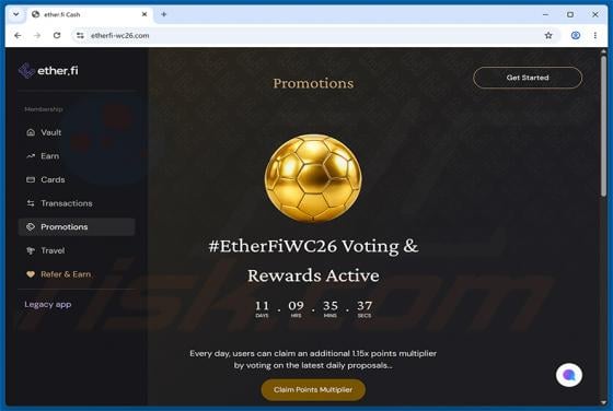 EtherFiWC26 Voting Rewards truffa