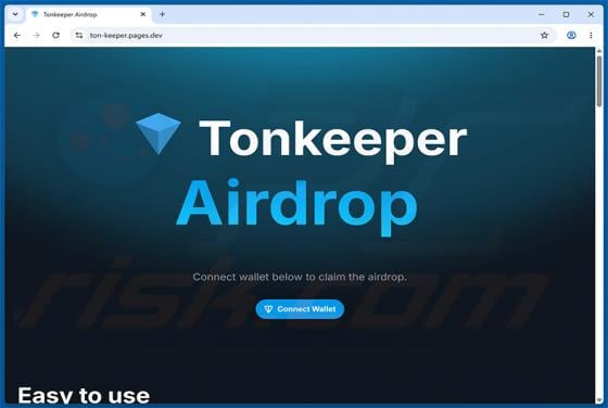 Tonkeeper Airdrop truffa