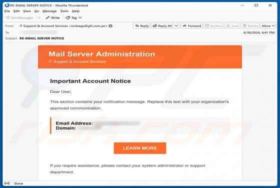 Mail Server Administration truffa