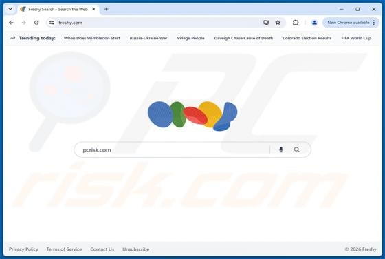 Freshy Search dirottatore del browser