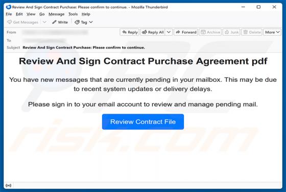 Review And Sign Contract Purchase Agreement truffa via email