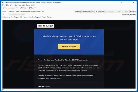 PDF Documents To Review And Sign truffa via email