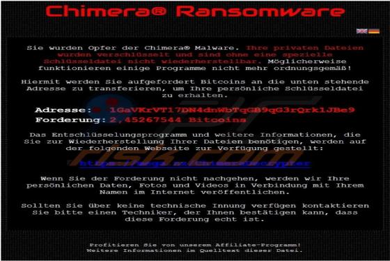 Chimera Ransomware