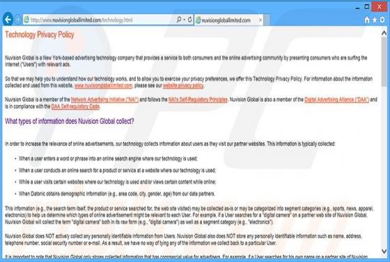 Nuvision Global Data Remarketer Adware