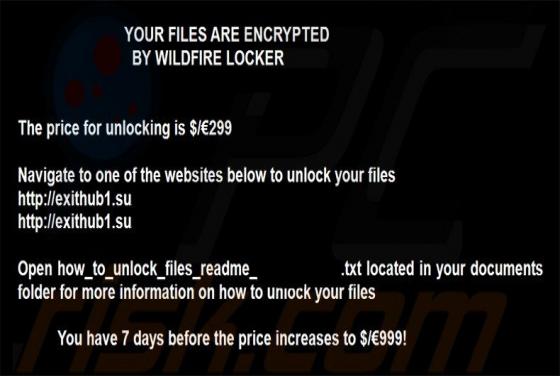 WildFire Locker Ransomware