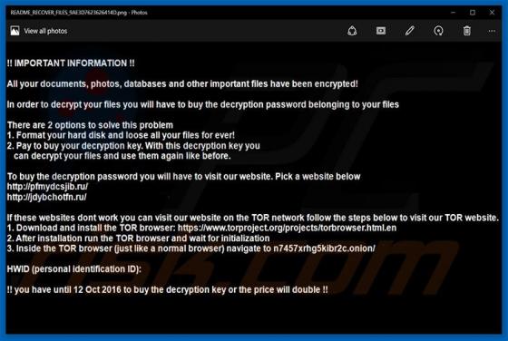 Hades Locker Ransomware