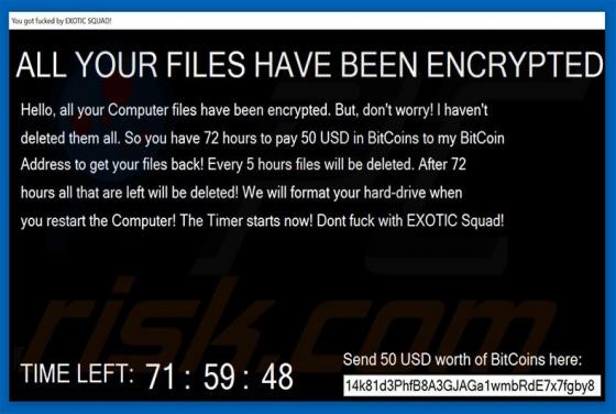Exotic Ransomware