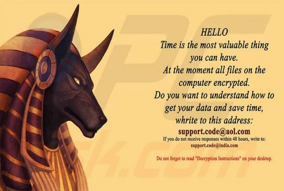 Anubis Ransomware