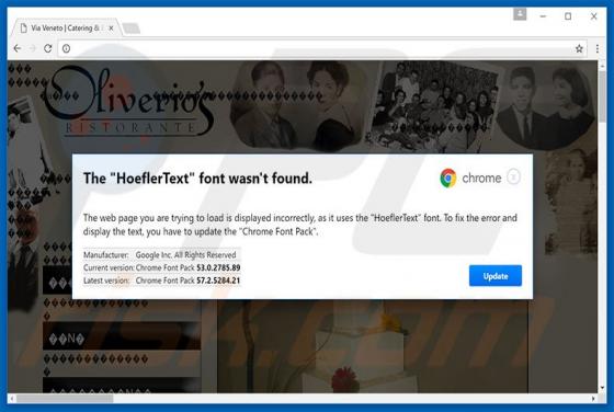 The HoeflerText Font Wasn't Found, Truffa