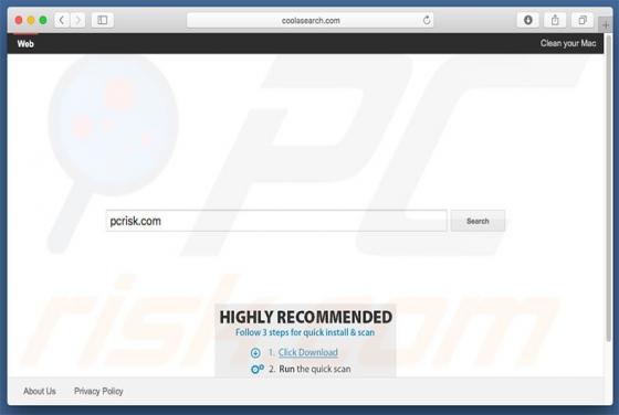 Coolasearch.com Dirottatore (Mac)