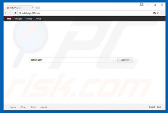 Initialpage123.com Dirottatore