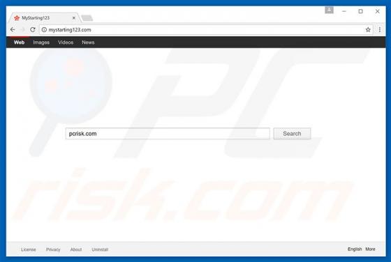 Mystarting123.com Dirottatore