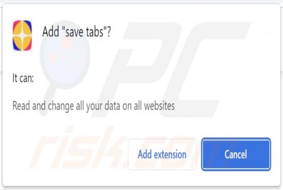 Save Tabs Adware