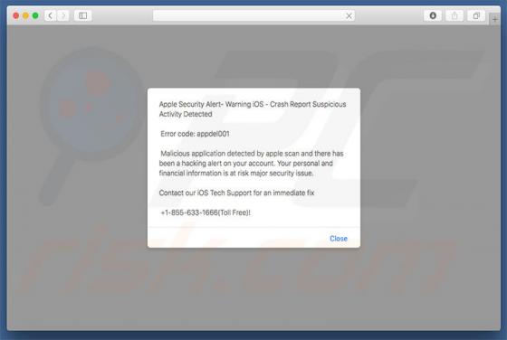 Apple Security Alert Truffa (Mac)