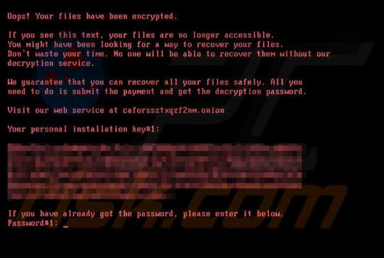 Bad Rabbit Ransomware