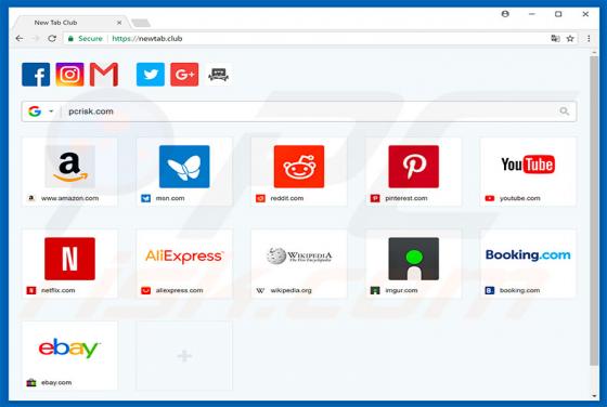 Newtab.club Dirottatore