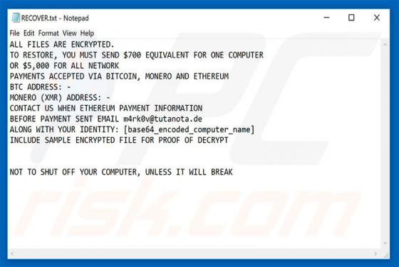 PLANETARY Ransomware