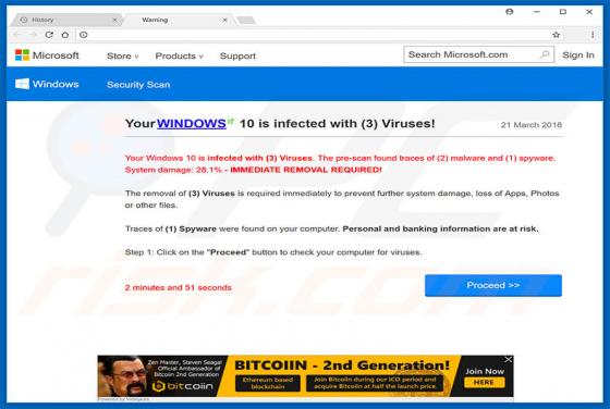 Your Windows 10 Is Infected With 3 Viruses, truffa