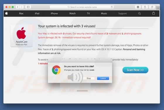 Your Mac Is Infected With 3 Viruses POP-UP Truffa (Mac)