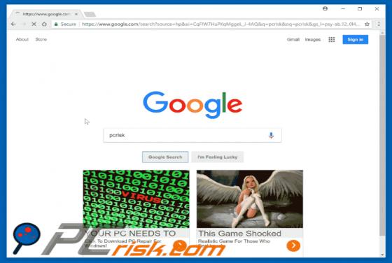 Annunci nativi nei risultati di ricerca di Google Virus