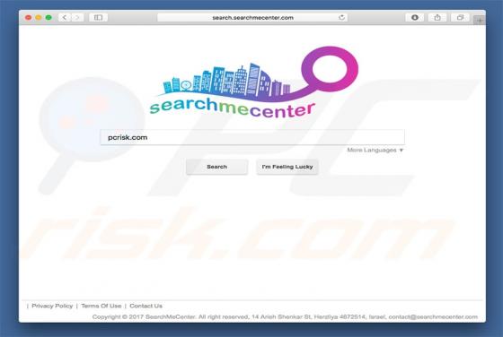Search.searchmecenter.com Dirottatore (Mac)