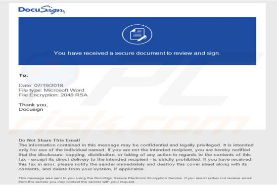DocuSign Email Virus