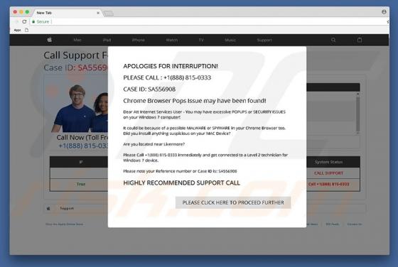 Apologies For Interruption! POP-UP Truffa (Mac)