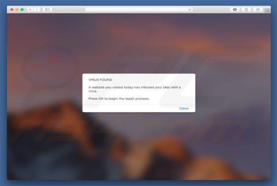 Website You Visited Infected Your Mac With A Virus POP-UP Truffa (Mac)