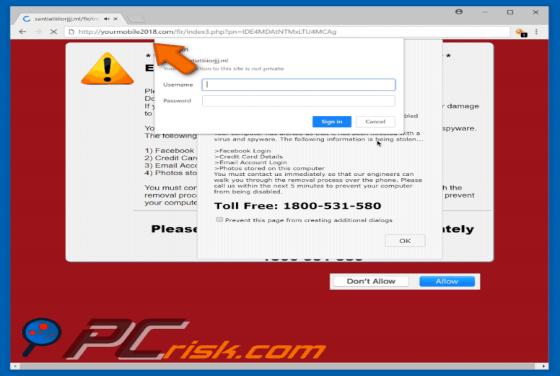 Yourmobile2018.com POP-UP Dirottatore