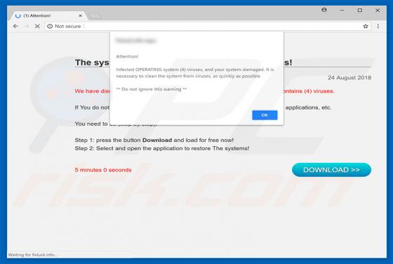 Found 4 Virus POP-UP Truffa
