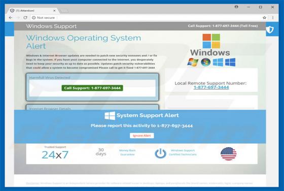 Windows Operating System Alert POP-UP Truffa