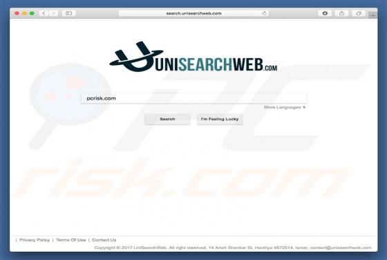 Unisearchweb.com Dirottatore (Mac)
