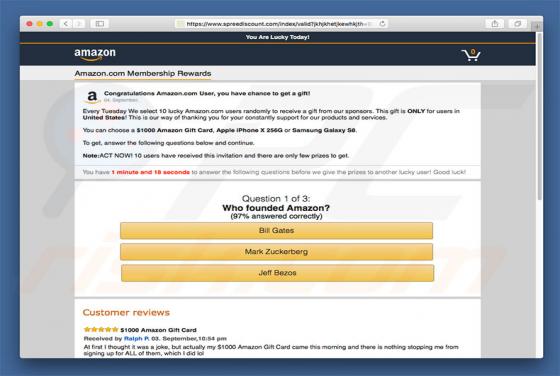Spreediscount.com POP-UP dirottatore (Mac)