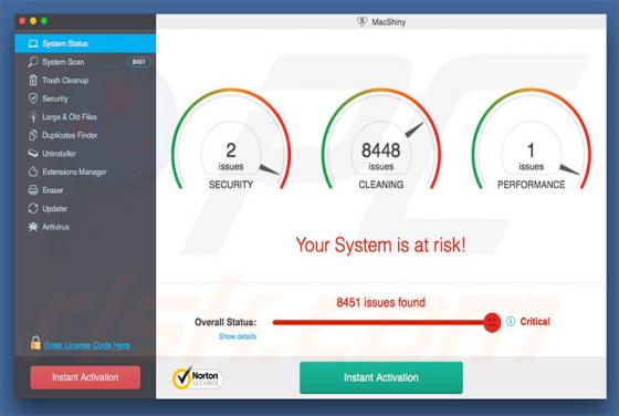 MacShiny applicazione indesiderata (Mac)