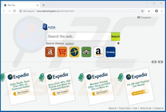 Alphashoppers.co Dirottatore