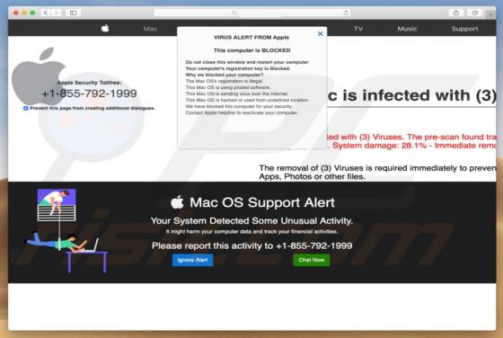Mac OS Support Alert POP-UP Truffa (Mac)
