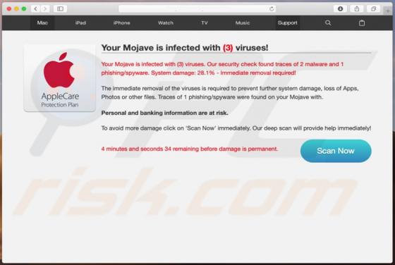 Your Mojave Is Infected With (3) Viruses! POP-UP Truffa (Mac)