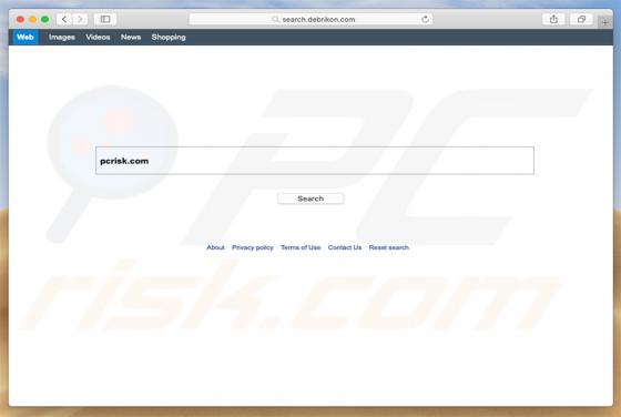 Search.debrikon.com Dirottatore (Mac)