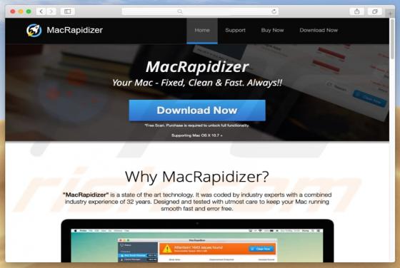MacRapidizer applicazione indesiderata (Mac)
