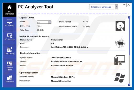 PC Analyzer Tool Truffa