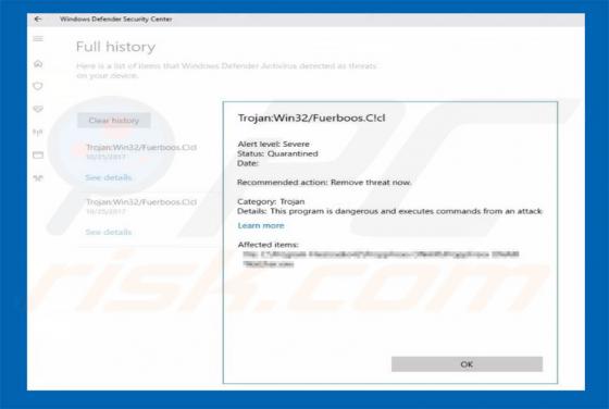 Trojan:Win32/Fuerboos Virus