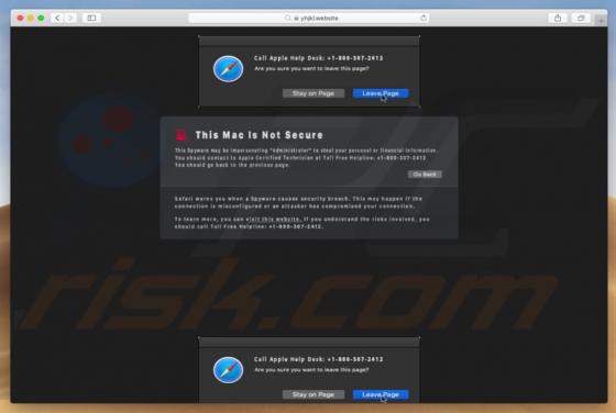 This Mac Is Not Secure POP-UP Truffa (Mac)