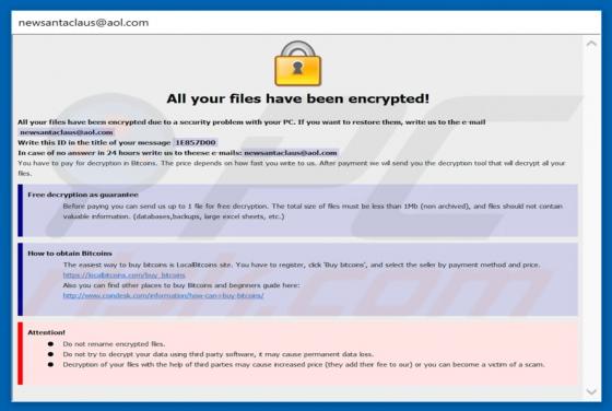 Santa ransomware