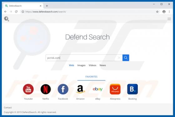 Defendsearch.com Dirottatore