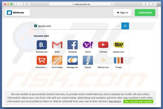 Weknow.start.me Dirottatore (Mac)