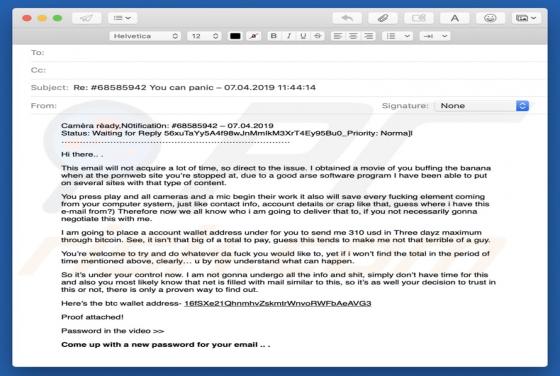 Proof Attached Email Truffa