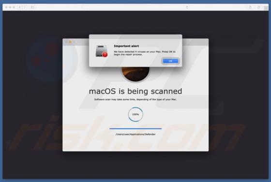 Your Mac Is Infected With 4 Viruses POP-UP Truffa (Mac)